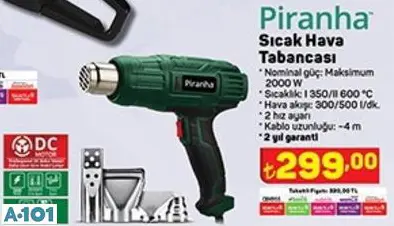 PİRANHA SICAK HAVA TABANCASI PİRANHA SICAK HAVA TABANCASI
